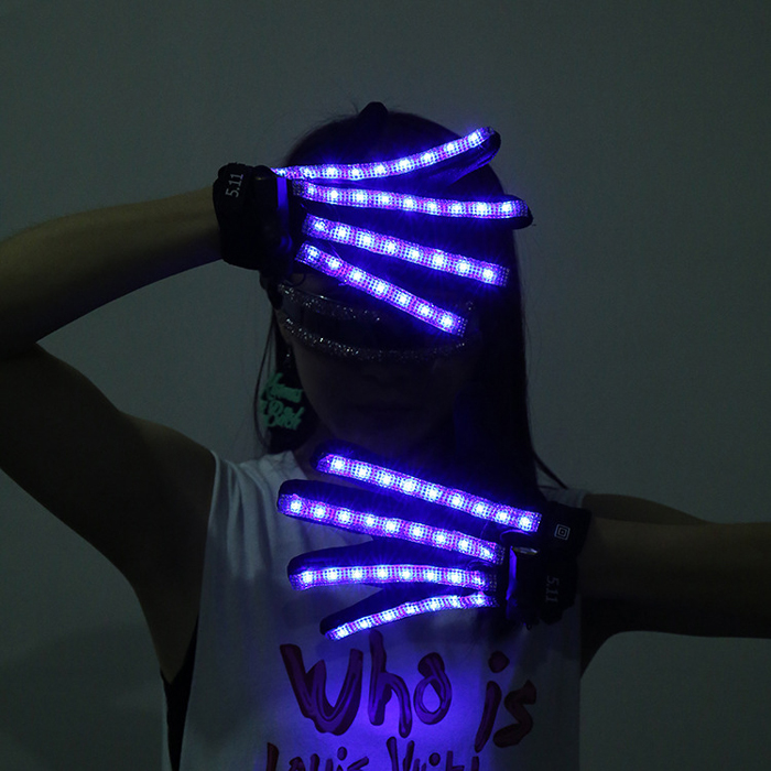 LED gants de doigts longs